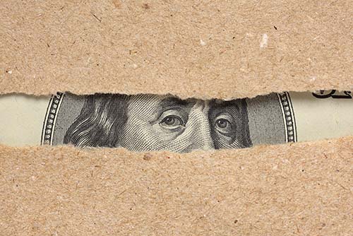 hidden money